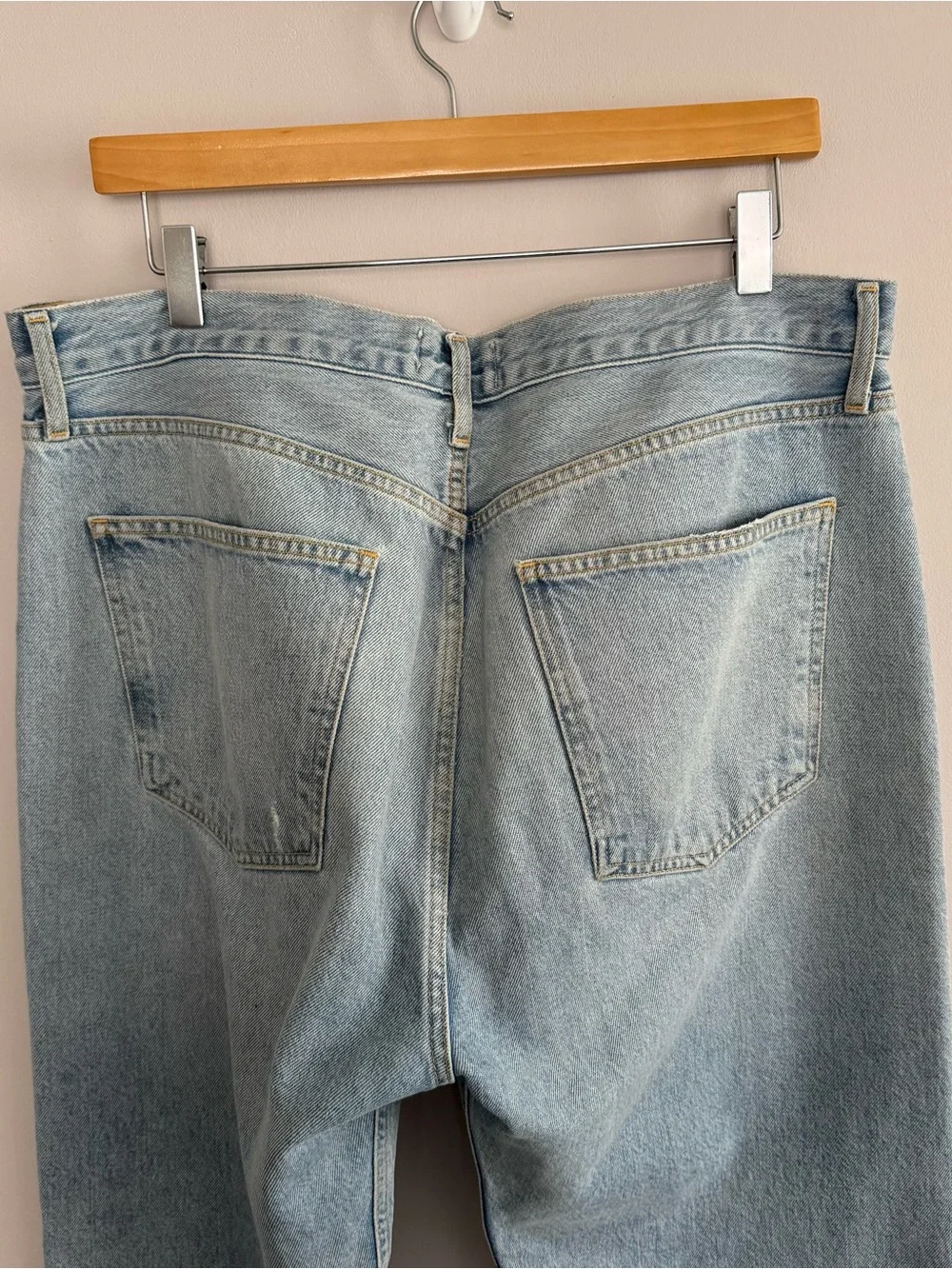 Agolde Jeans 90's Organic Cotton Jeans Size 32 Button Fly Distressed